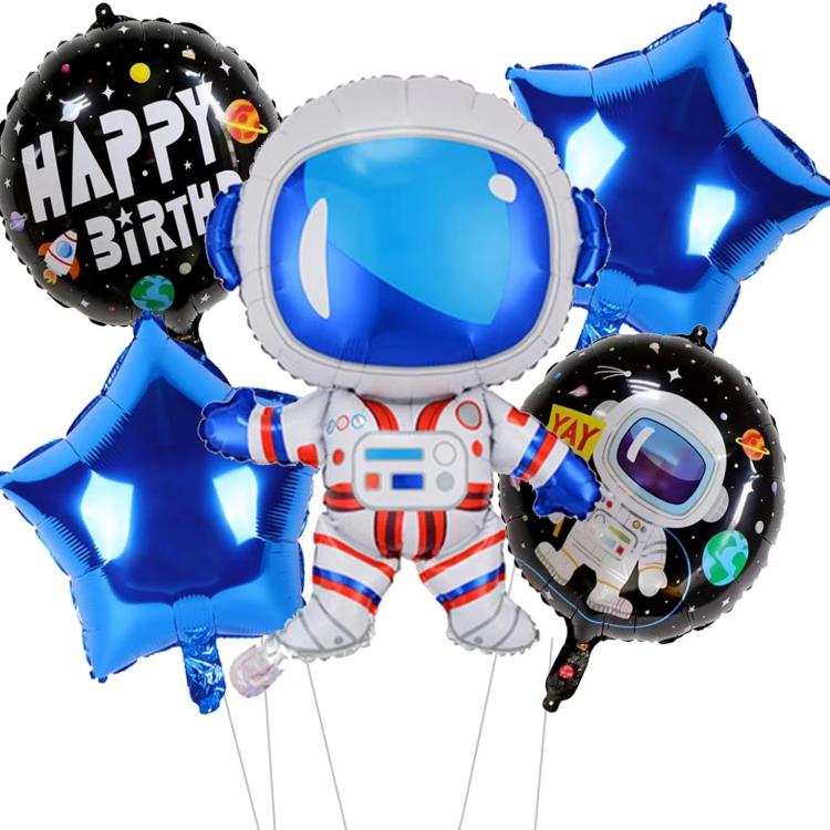18 လက်မ 7 Pcs Space Foil Balloons Kits