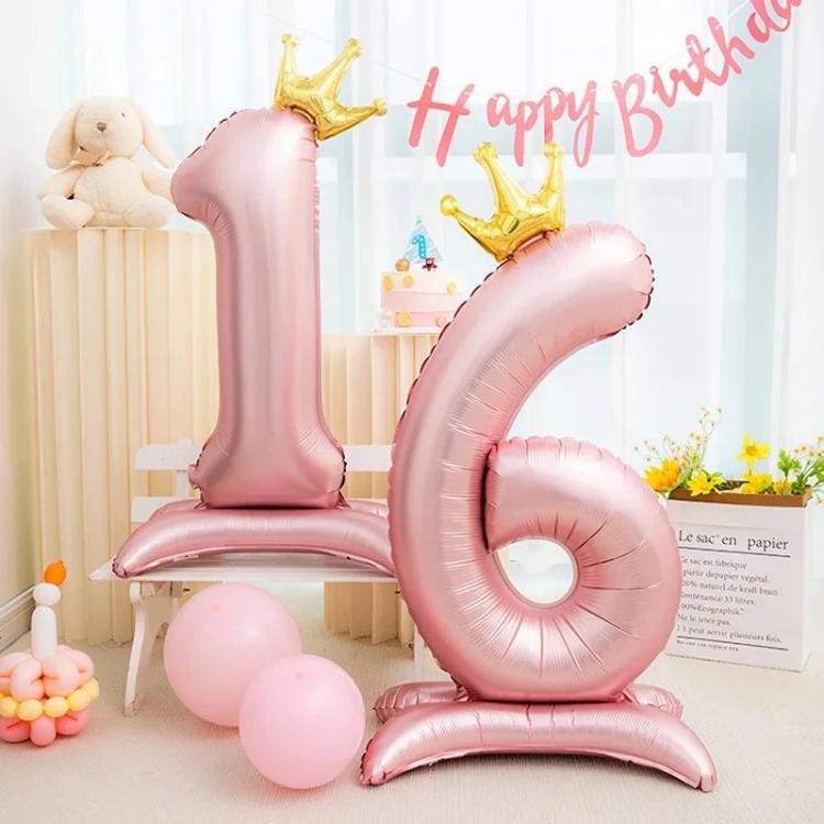 42 လက်မ Crown Number Balloon