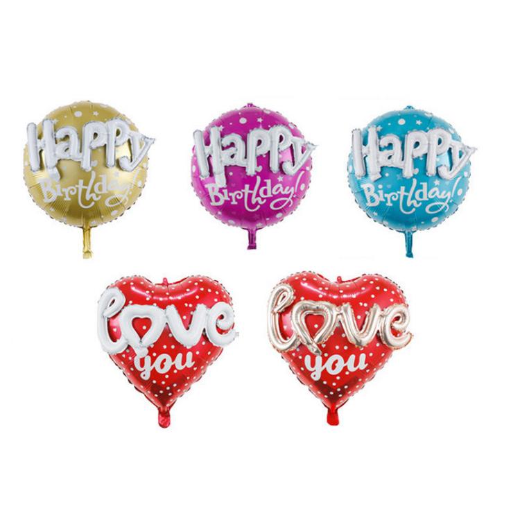 Foil Balloons များ စုစည်းထားသည်။