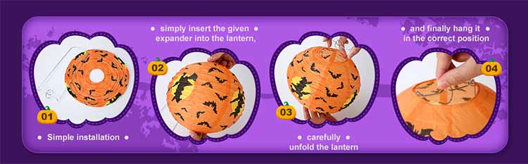 Halloween Paper Lantern Installation Tutorial Halloween Paper Lantern Installation Tutorial