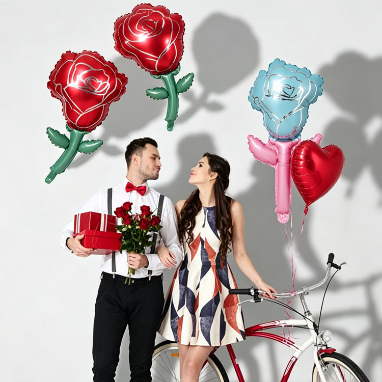 အမေနေ့ Rose Foil Balloon